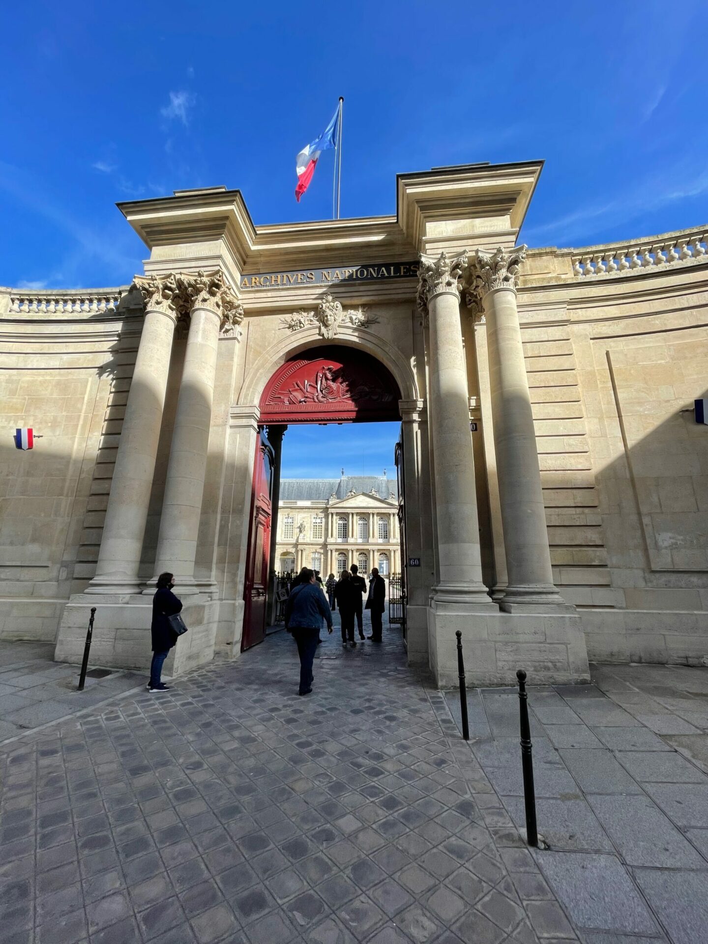 Entrance to the National Archives in Paris